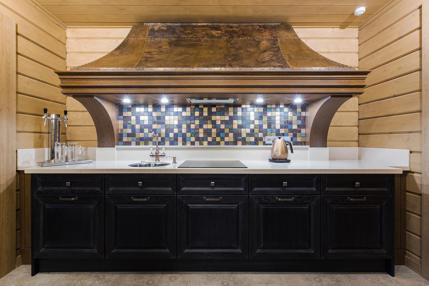 Фото интерьера, Комната отдыха площадью 30 кв.м. в стиле Шале (Швейцария). Проект 10 - Охотничий дом, Автор проекта: Дизайнеры Наталия Сморгонская