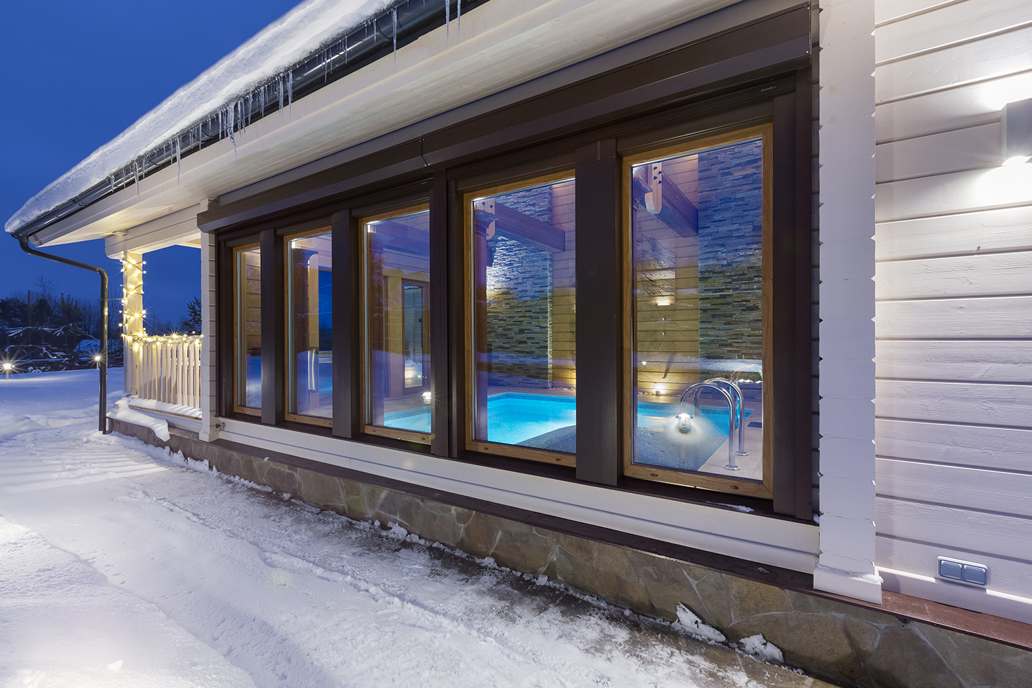 Фото дизайн экстерьера, Гостевой флигель площадью 213 кв.м. в стиле Шале (Швейцария). 47, проект Охотничий дом, Автор проекта: Дизайнеры Наталия Сморгонская