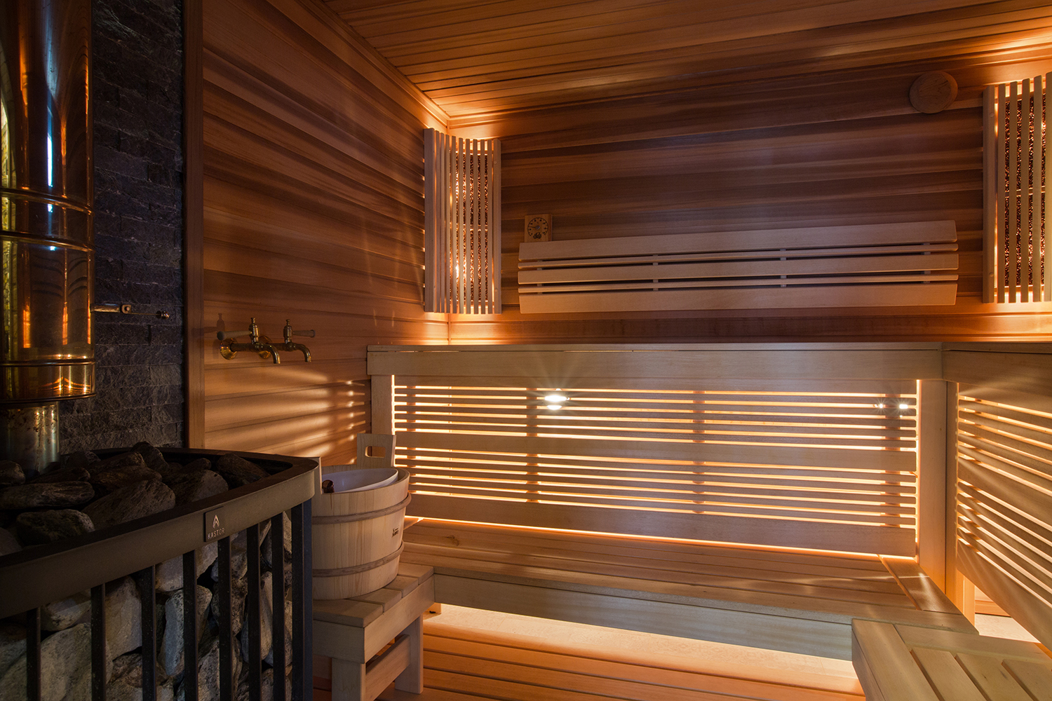 Фото интерьера, Парная (парильня) площадью 8 кв.м. в стиле Шале (Швейцария). Проект 24 - Охотничий дом, Автор проекта: Дизайнеры Наталия Сморгонская