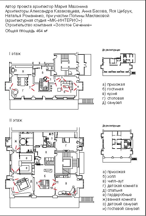 Документация интерьера, площадью 464 кв.м. Проект 19.12.2012/224014 - 2012.12.19, Автор проекта: Архитекторы Мария Махонина