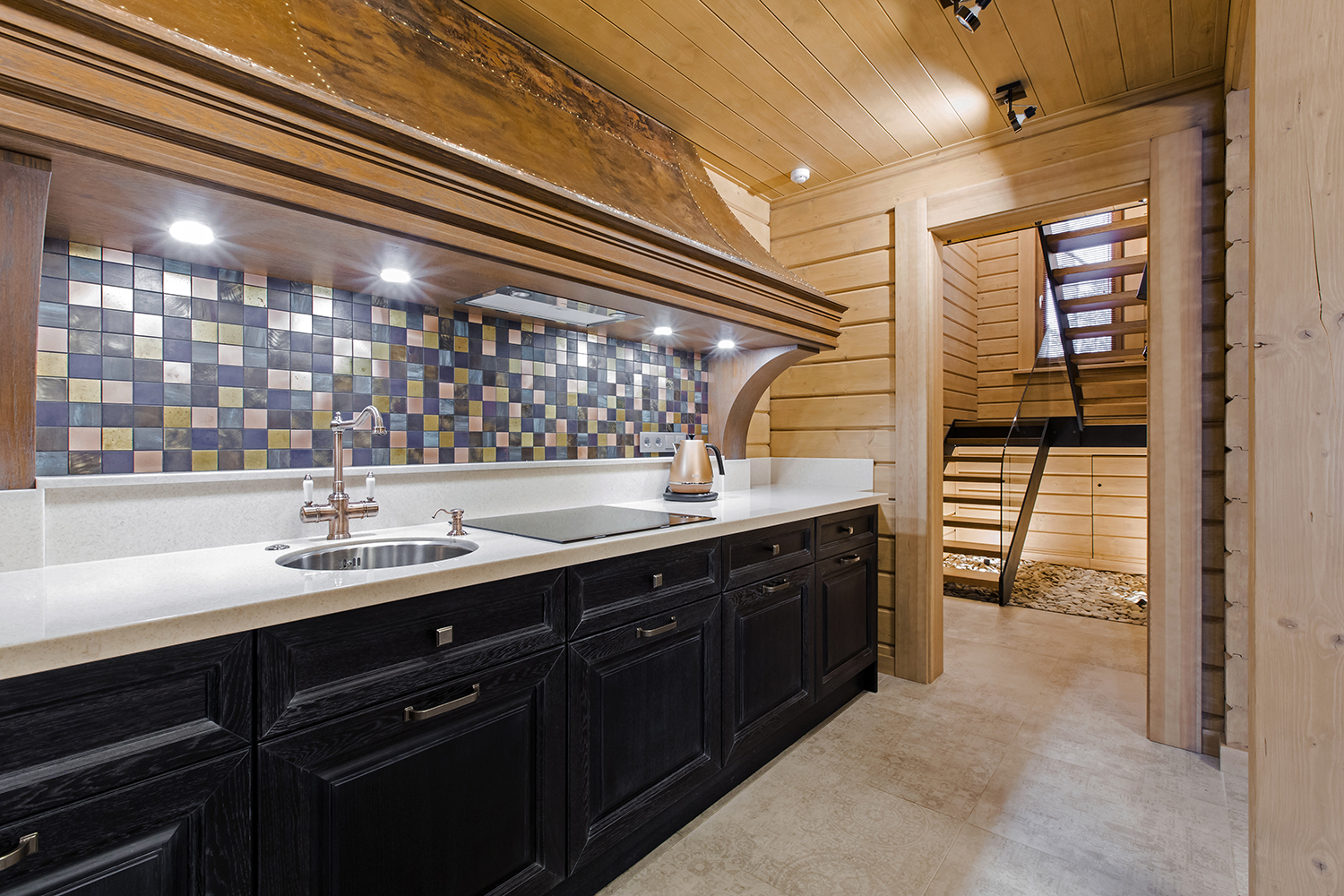 Фото интерьера, Комната отдыха площадью 30 кв.м. в стиле Шале (Швейцария). Проект 9 - Охотничий дом, Автор проекта: Дизайнеры Наталия Сморгонская