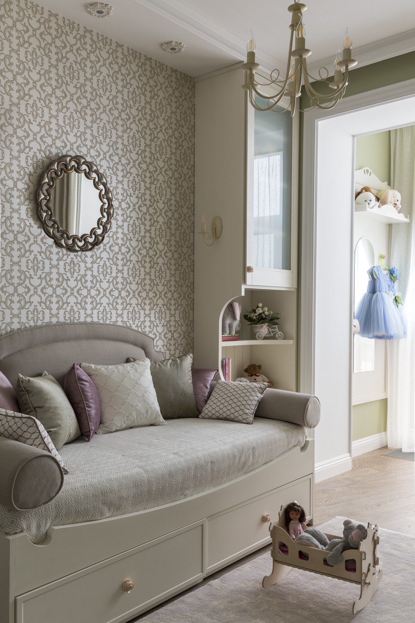 Фото интерьера, Детская комната площадью 13 кв.м. Проект Квартира в ЖК Маршал - Квартира в ЖК Маршал, Автор проекта: Дизайнеры Елена Маркина