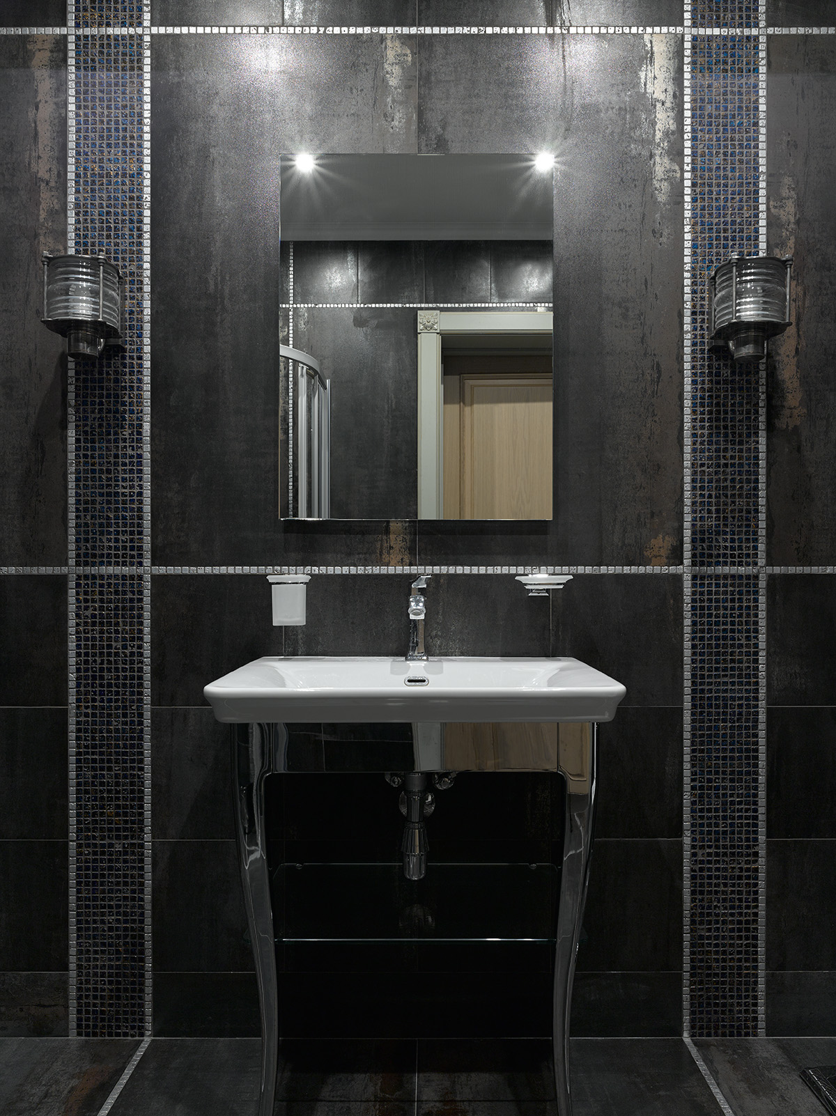 Фото интерьера, Санузел площадью 5 кв.м. в стиле Классическая. Проект Дом в поселке Поведники - Дом в поселке Поведники, Автор проекта: Дизайнеры Анна Разумеева-Смирнова