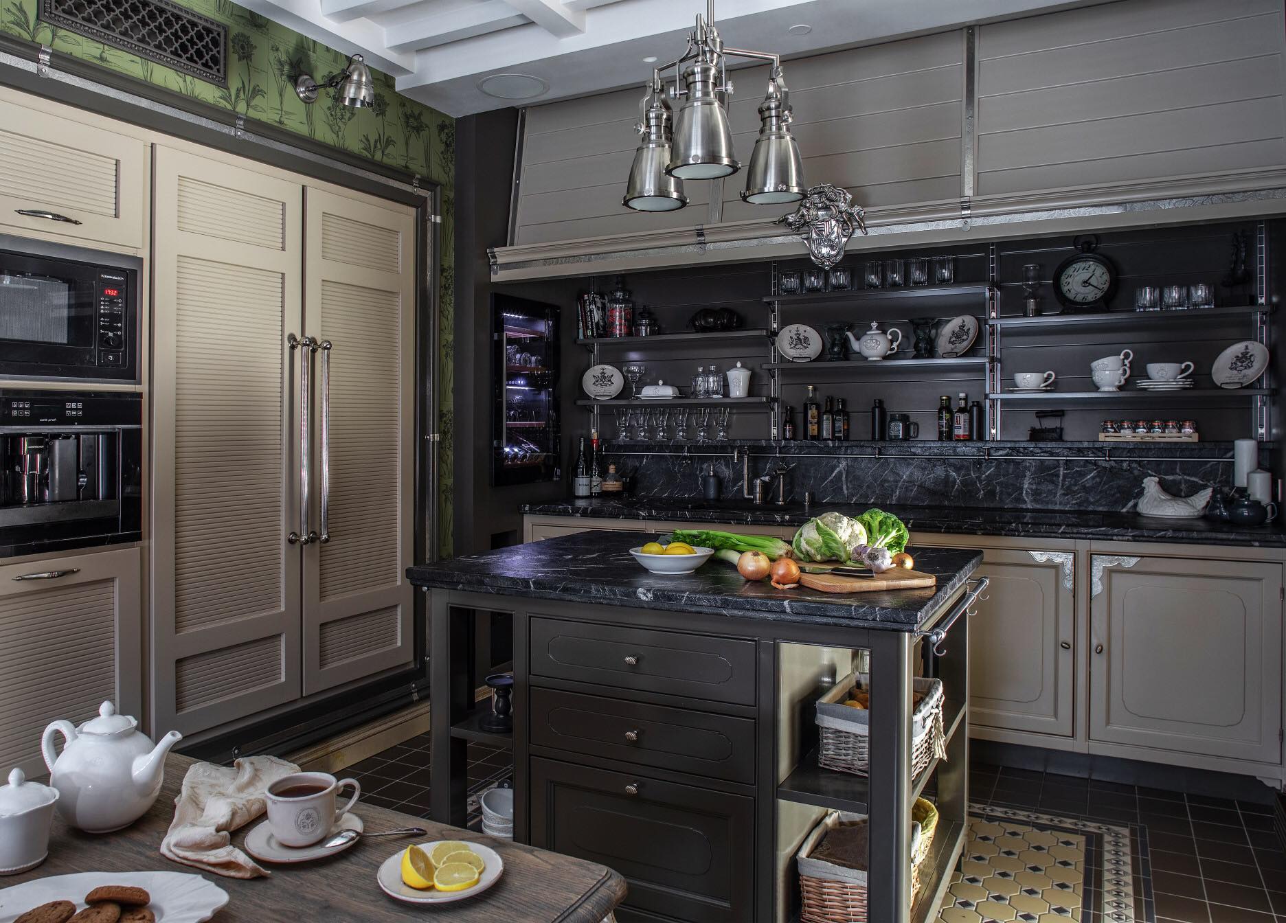 Документация интерьера, Кухня в стиле Классическая. Проект 18.04.2019/767075 - Квартира 170 кв.м в классическом стиле, Автор проекта: Архитекторы Петр Козейкин