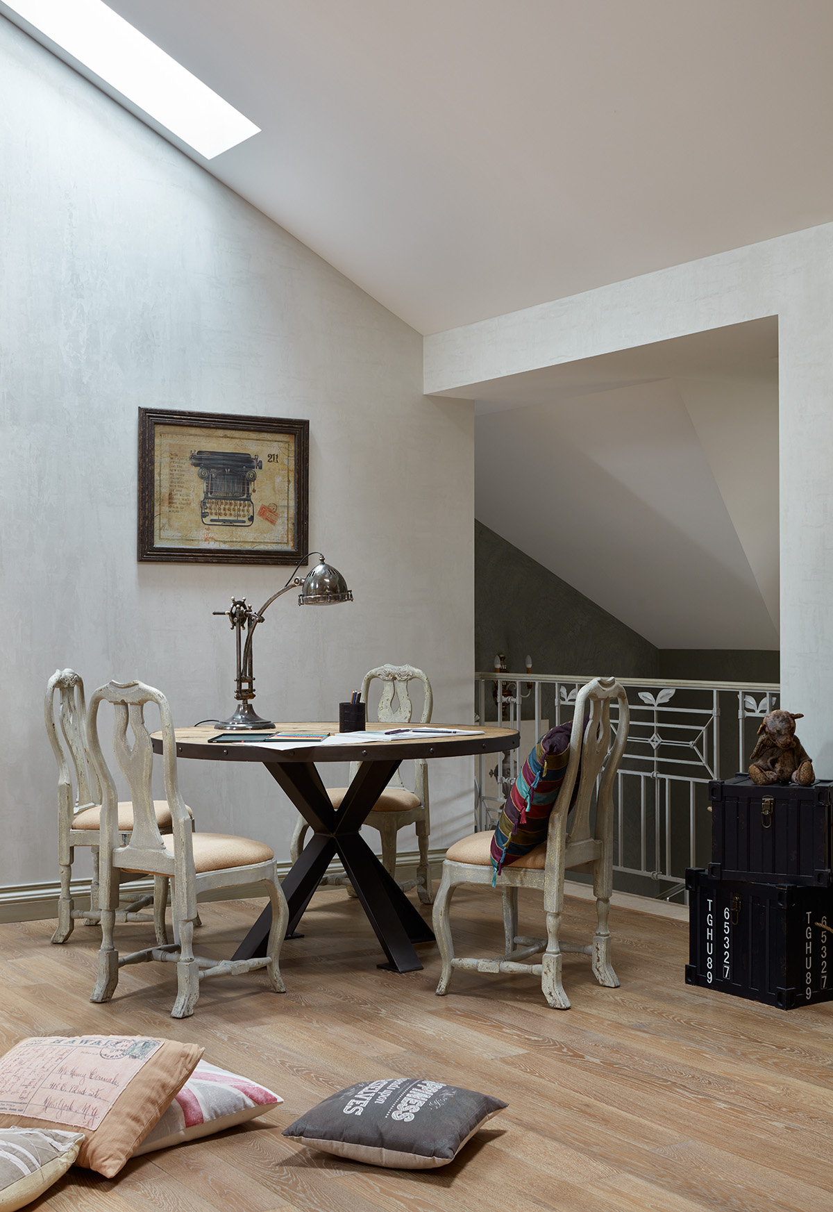 Фото интерьера, Мансарда площадью 64 кв.м. в стиле Лофт/промышленный стиль. Проект Дом в поселке Поведники - Дом в поселке Поведники, Автор проекта: Дизайнеры Анна Разумеева-Смирнова