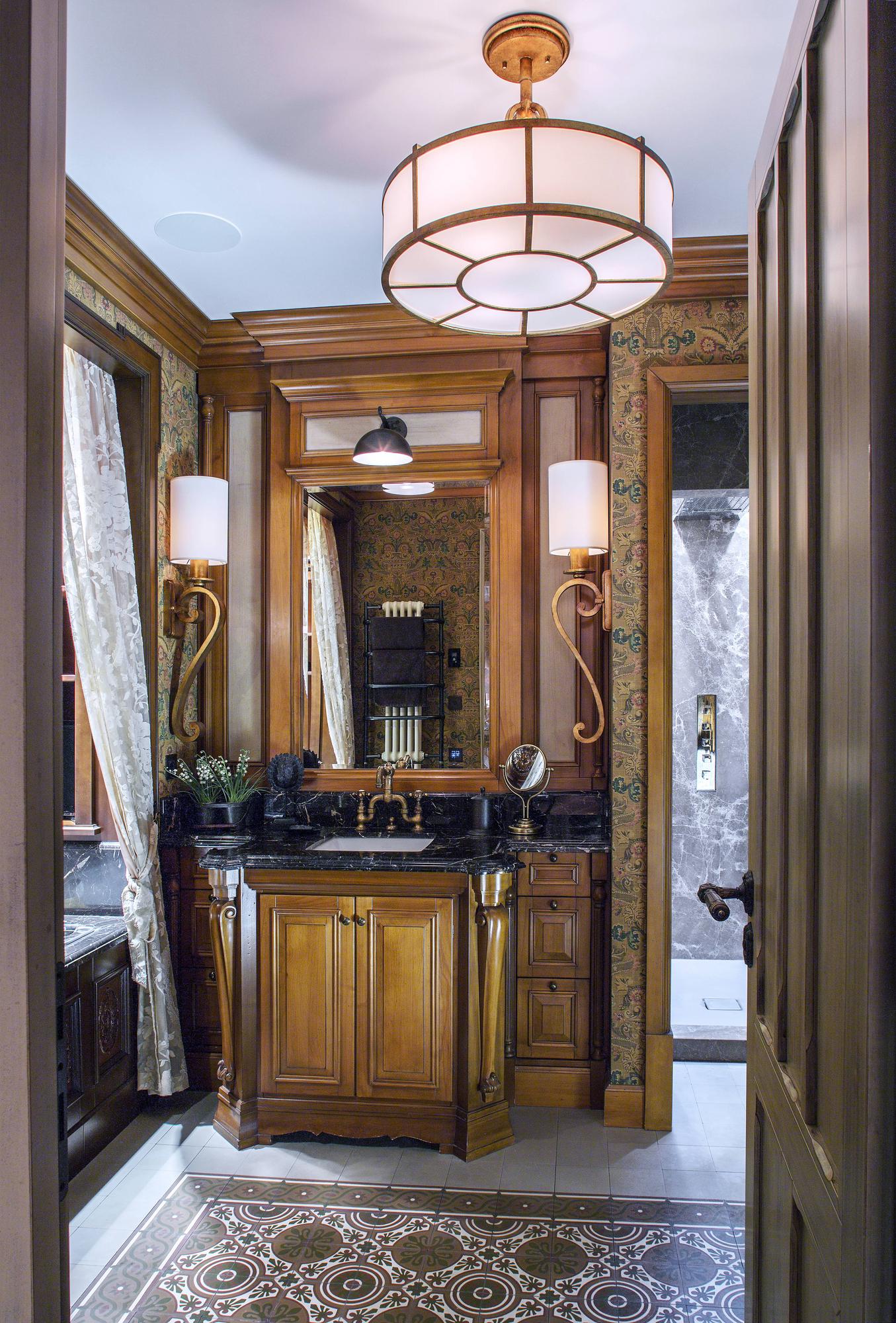 Фото интерьера, Ванная комната Проект 18.04.2019/767048 - Квартира 170 кв.м в классическом стиле, Автор проекта: Архитекторы Петр Козейкин