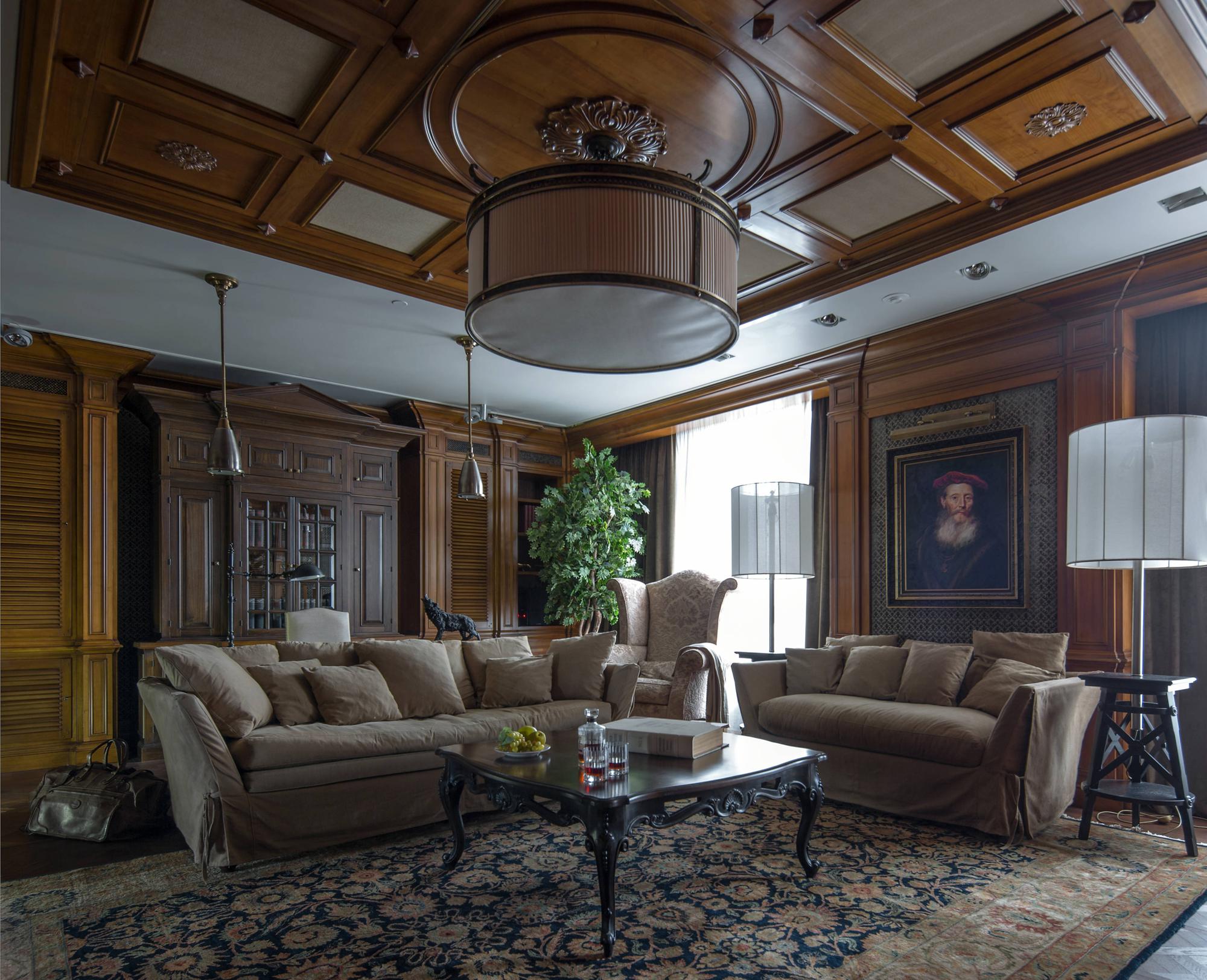 Фото интерьера, Гостиная Проект 18.04.2019/767046 - Квартира 170 кв.м в классическом стиле, Автор проекта: Архитекторы Петр Козейкин