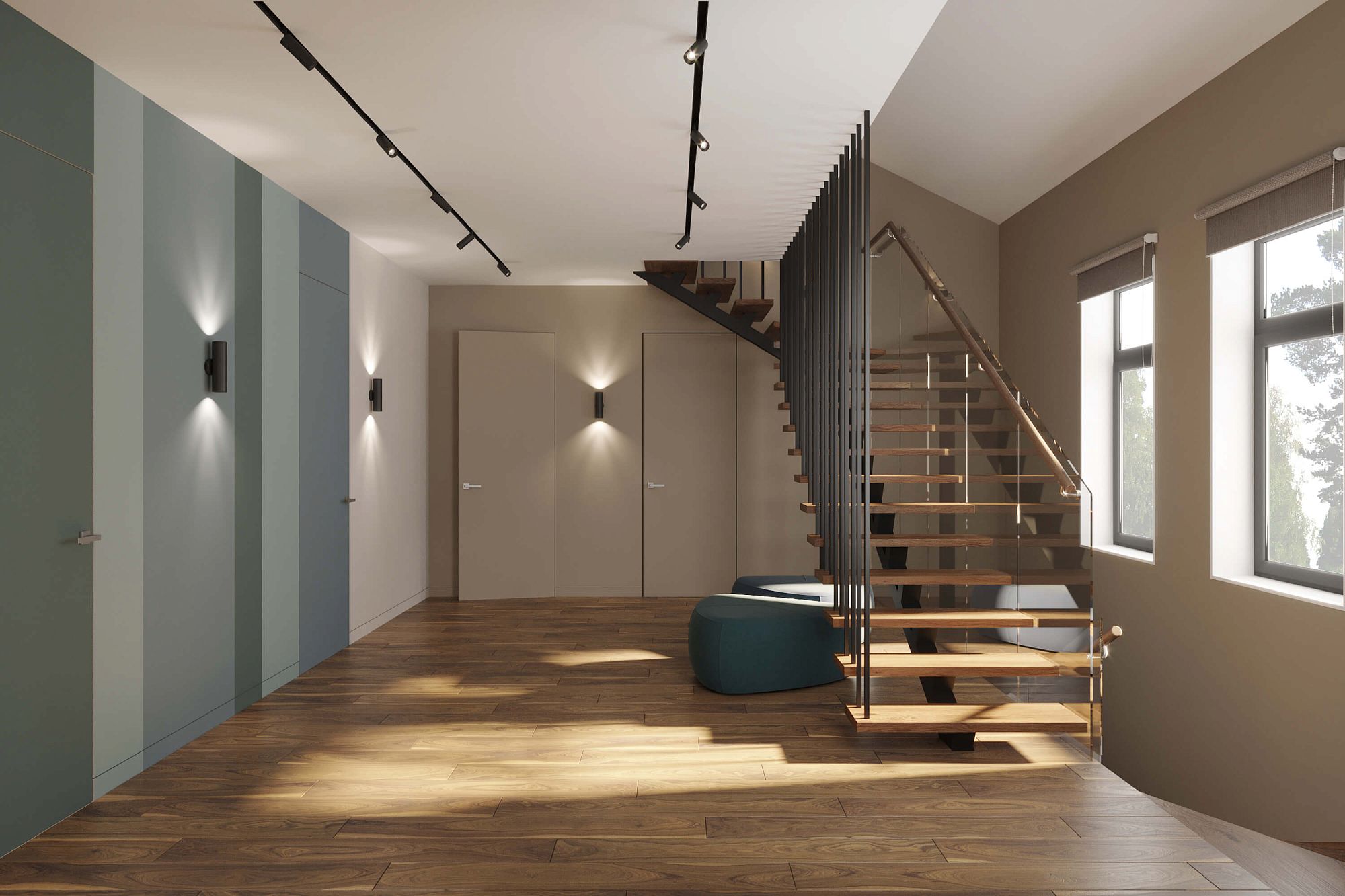 3D интерьера, Дом в Химках 300 кв.м Проект Дом в Химках 300 кв.м - Дом в Химках 300 кв.м, Автор проекта: Дизайнеры Alex Geometrium