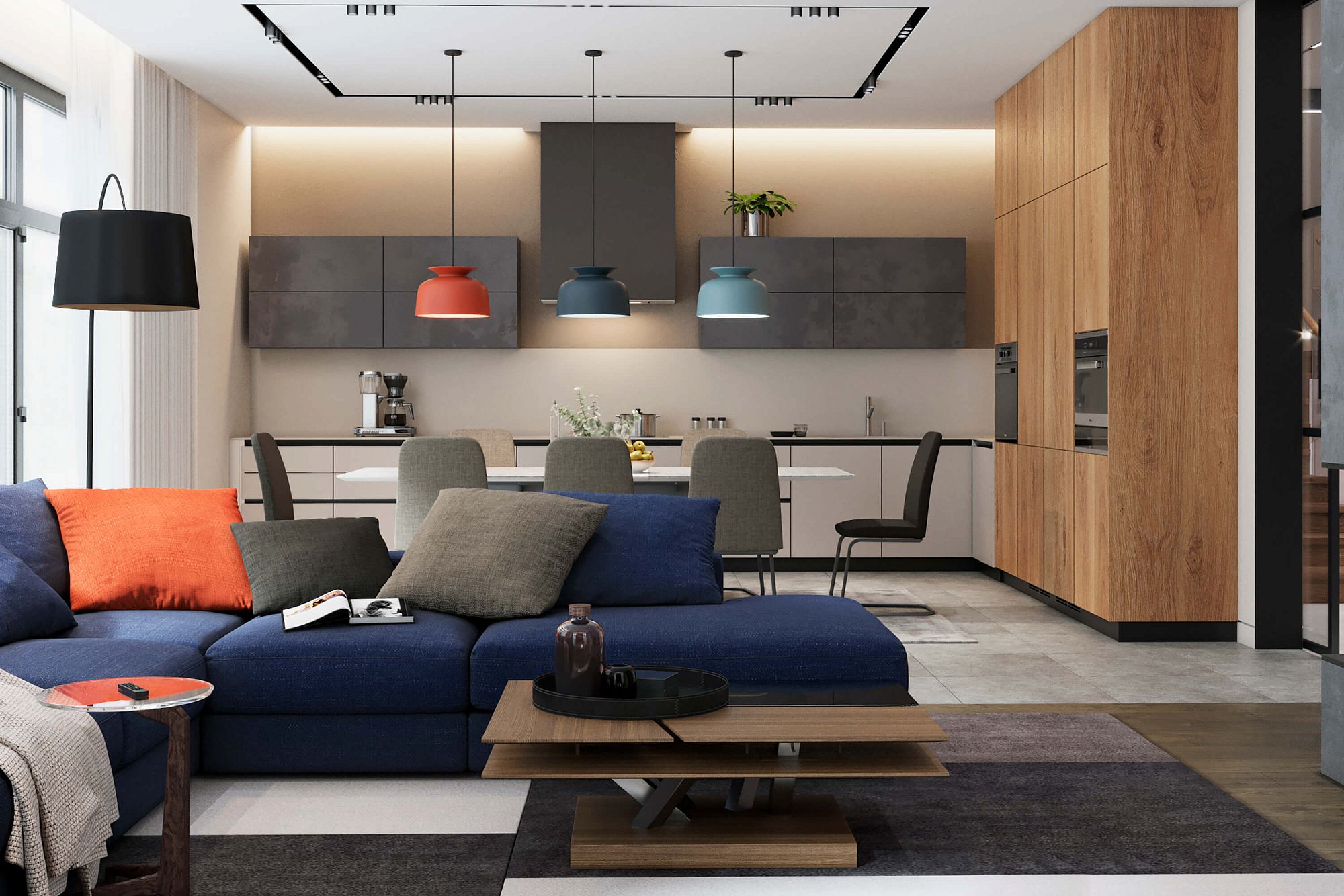 3D интерьера, Дом в Химках 300 кв.м Проект Дом в Химках 300 кв.м - Дом в Химках 300 кв.м, Автор проекта: Дизайнеры Alex Geometrium