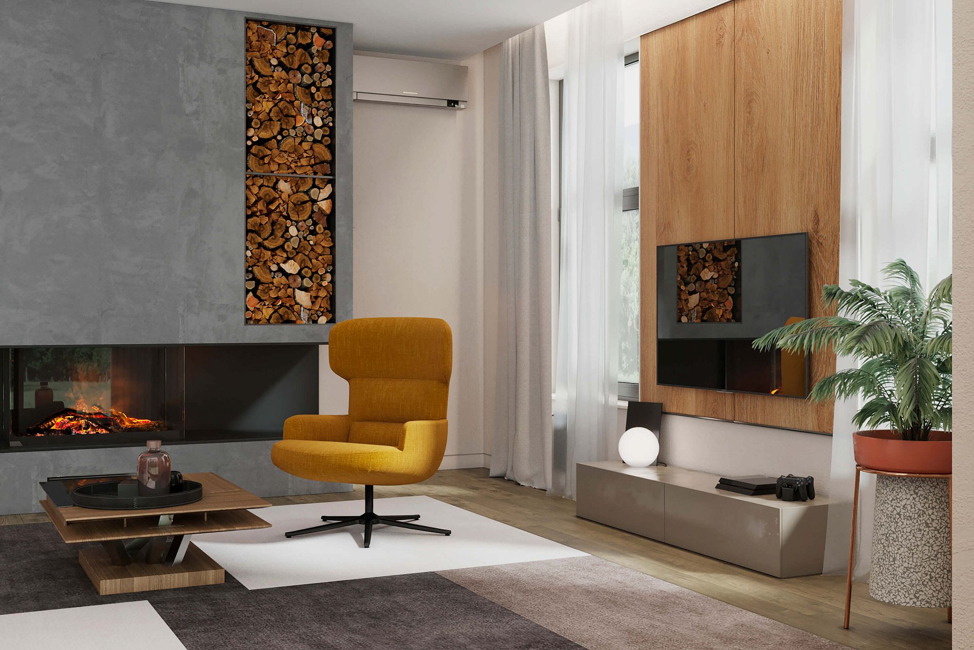 3D интерьера, Дом в Химках 300 кв.м Проект Дом в Химках 300 кв.м - Дом в Химках 300 кв.м, Автор проекта: Дизайнеры Alex Geometrium