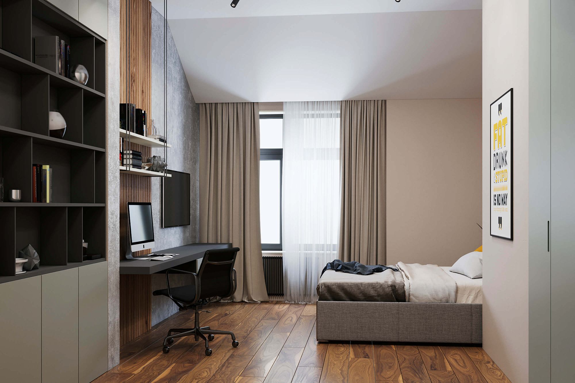 3D интерьера, Дом в Химках 300 кв.м Проект Дом в Химках 300 кв.м - Дом в Химках 300 кв.м, Автор проекта: Дизайнеры Alex Geometrium