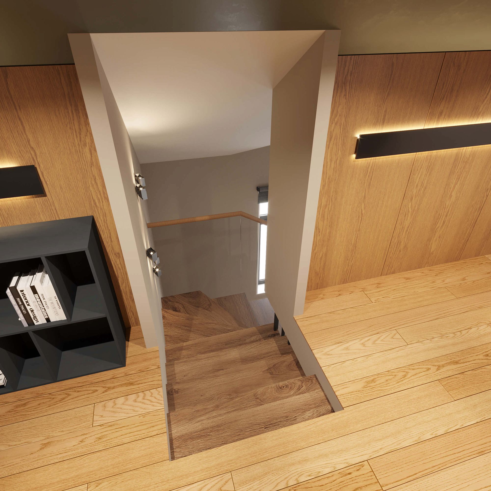 3D интерьера, Дом в Химках 300 кв.м Проект Дом в Химках 300 кв.м - Дом в Химках 300 кв.м, Автор проекта: Дизайнеры Alex Geometrium