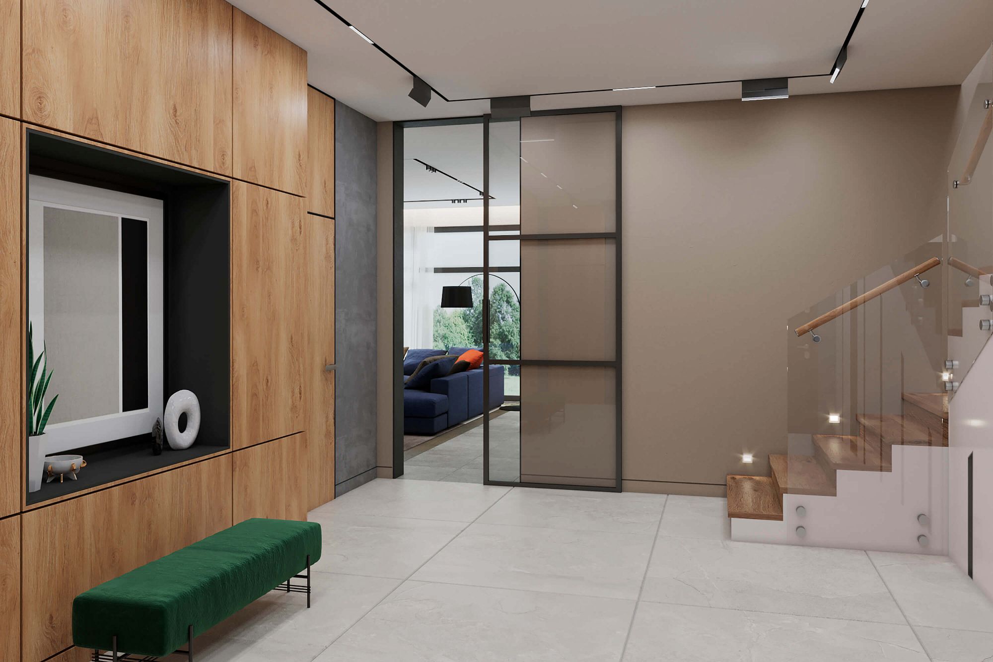 3D интерьера, Дом в Химках 300 кв.м Проект Дом в Химках 300 кв.м - Дом в Химках 300 кв.м, Автор проекта: Дизайнеры Alex Geometrium