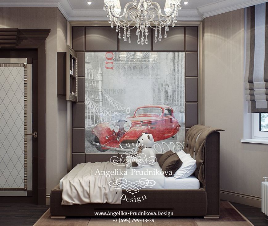 Дизайнпроект интерьера детской спальни для мальчика в ЖК Фортепиано на Ленинском