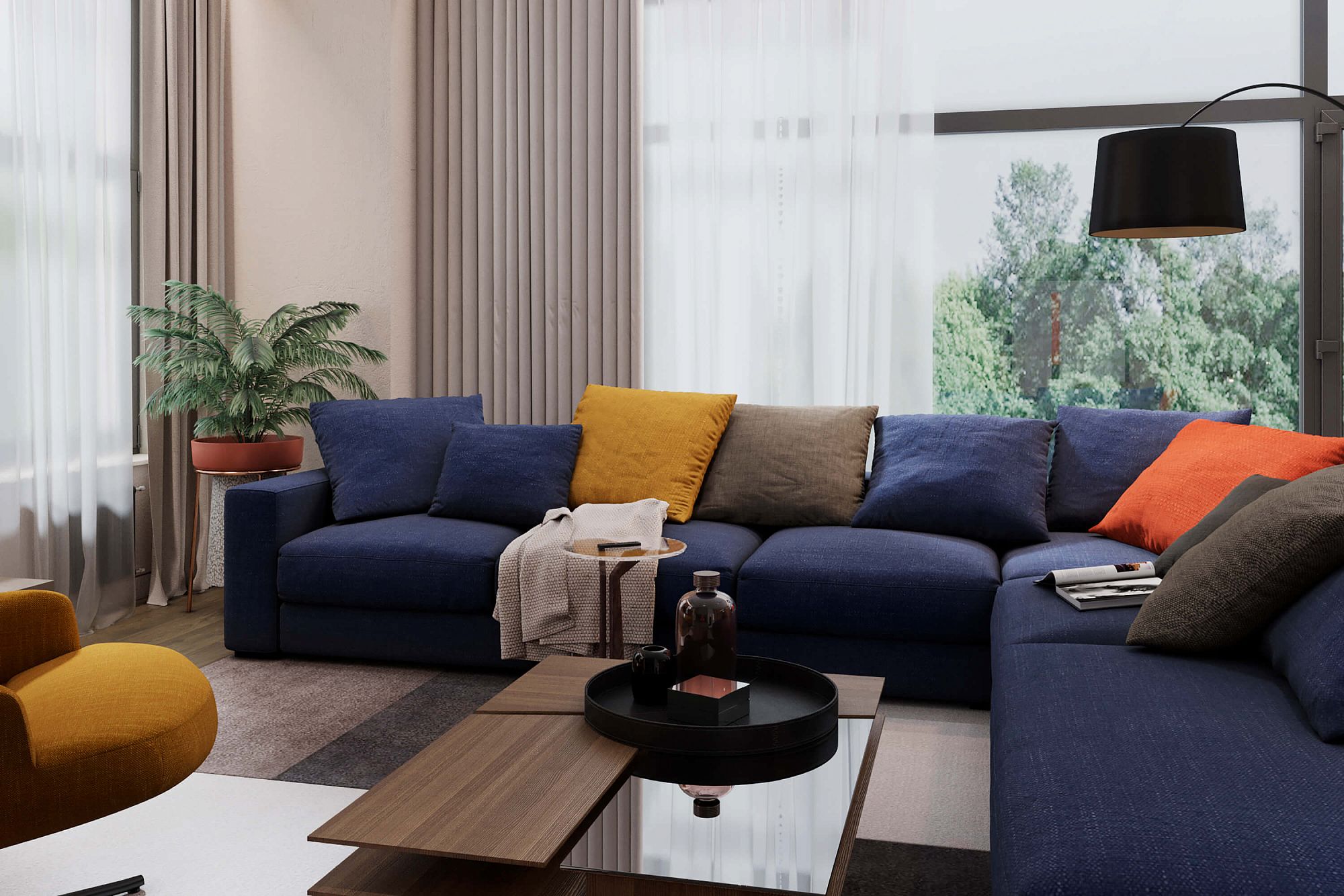 3D интерьера, Дом в Химках 300 кв.м Проект Дом в Химках 300 кв.м - Дом в Химках 300 кв.м, Автор проекта: Дизайнеры Alex Geometrium