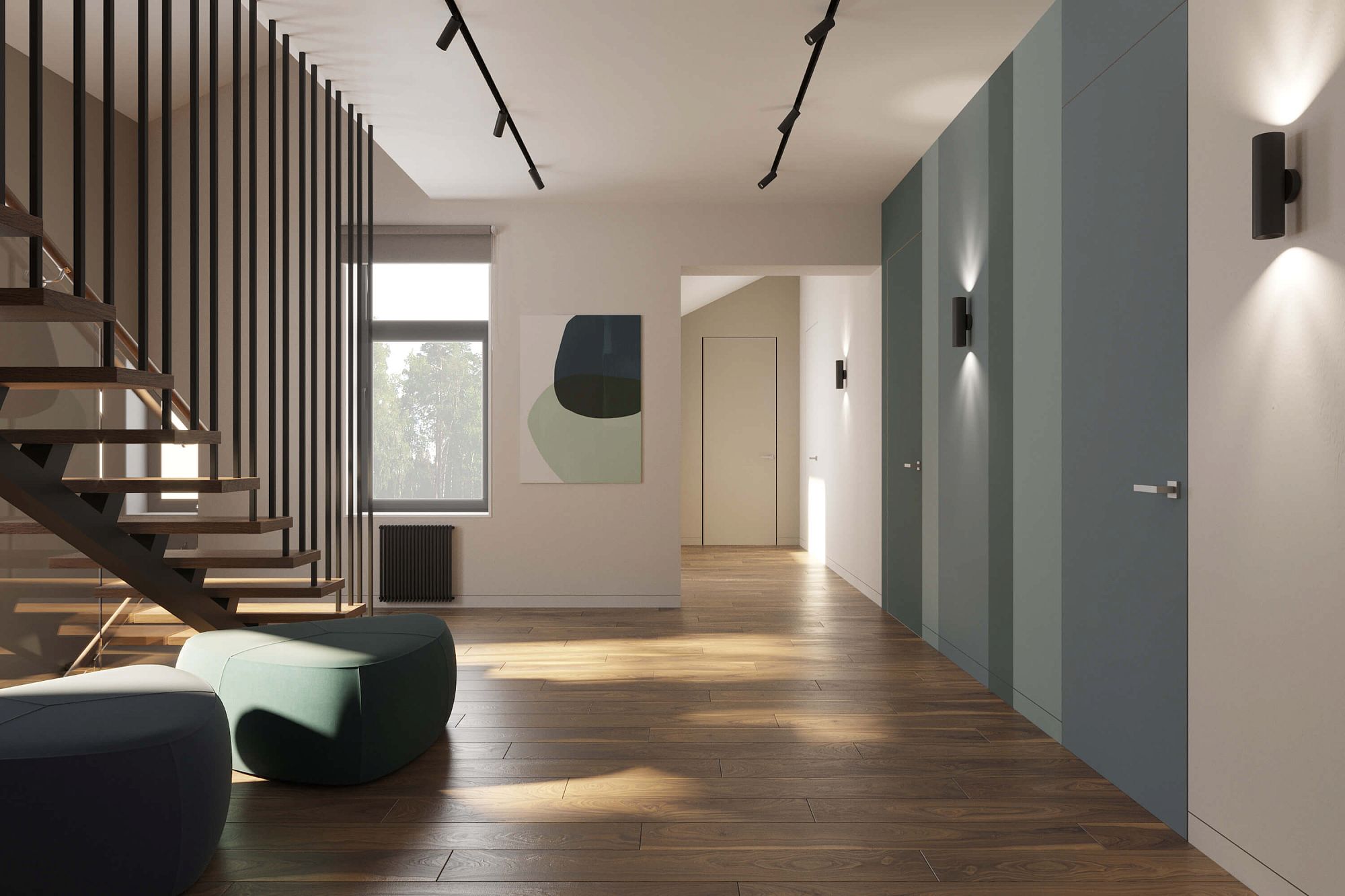 3D интерьера, Дом в Химках 300 кв.м Проект Дом в Химках 300 кв.м - Дом в Химках 300 кв.м, Автор проекта: Дизайнеры Alex Geometrium