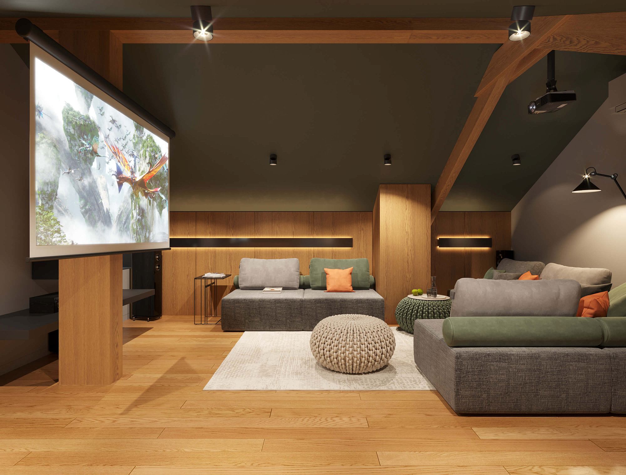 3D интерьера, Дом в Химках 300 кв.м Проект Дом в Химках 300 кв.м - Дом в Химках 300 кв.м, Автор проекта: Дизайнеры Alex Geometrium