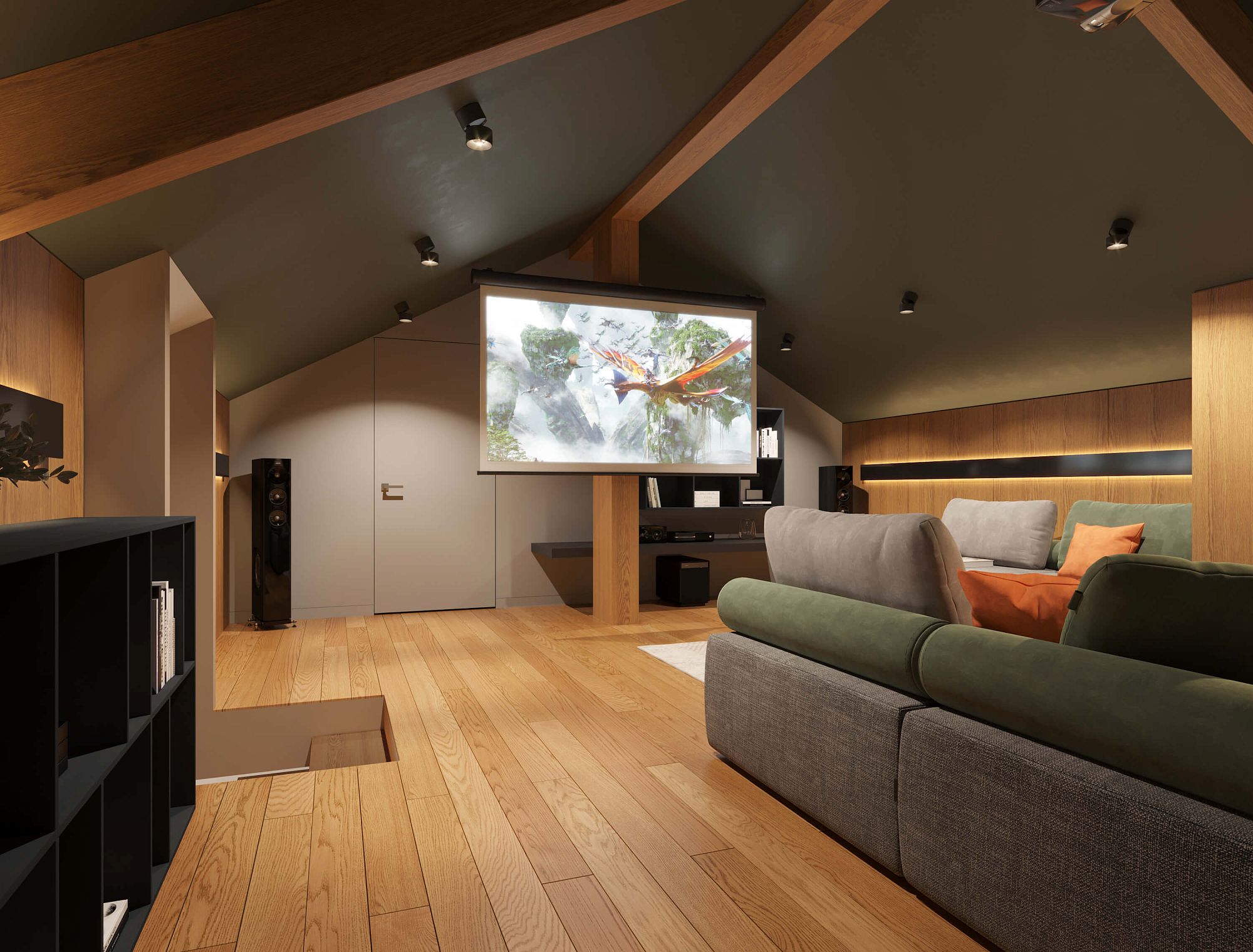 3D интерьера, Дом в Химках 300 кв.м Проект Дом в Химках 300 кв.м - Дом в Химках 300 кв.м, Автор проекта: Дизайнеры Alex Geometrium